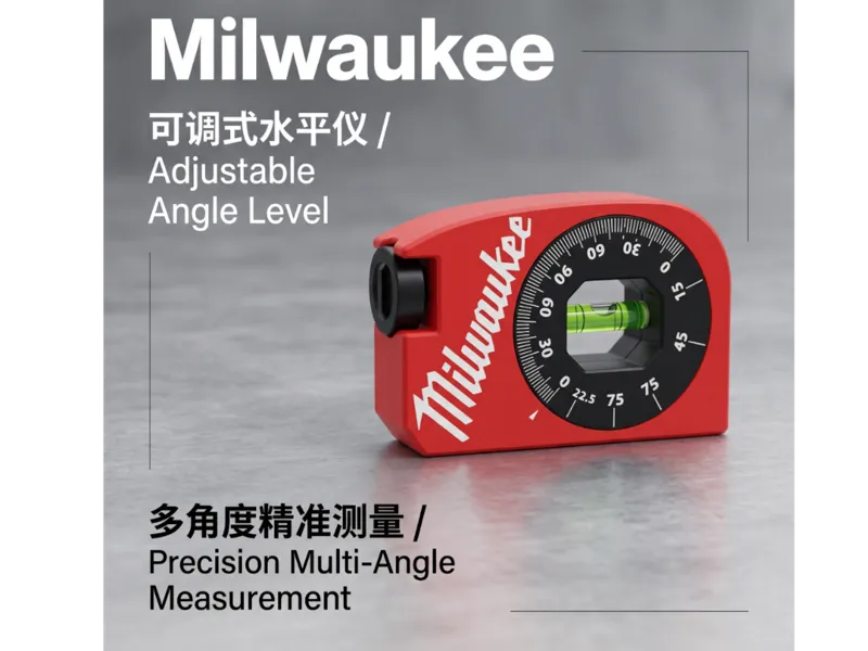 可调角度水平仪（Milwaukee/美沃奇/米沃奇 / 密尔沃基风格）效果超级好-低成本DIY