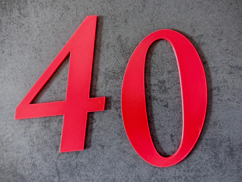 Geburtstag 40 Zahl für Geburtstag, Hausnummer