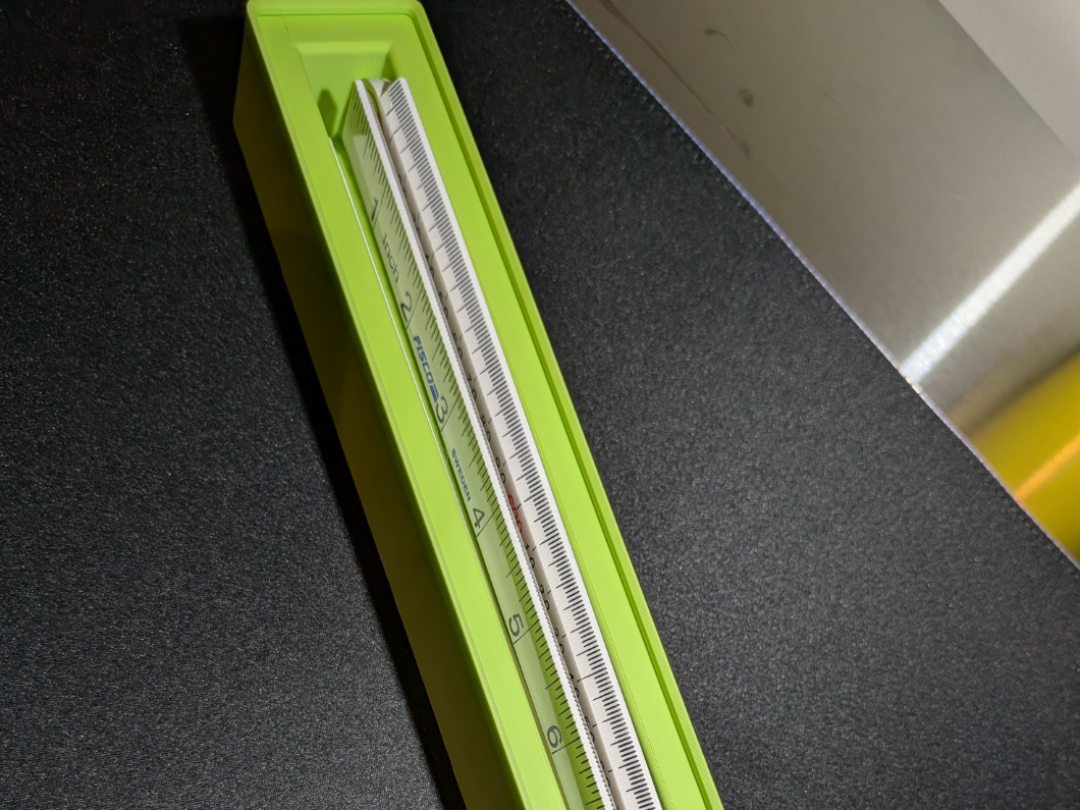 Gridfinity 7x1 - Fisco Ruler - Folding Ruler Tray