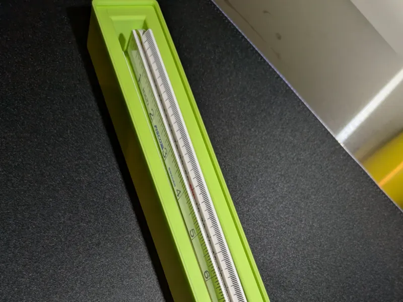 Gridfinity 7x1 - Fisco Ruler - Folding Ruler Tray