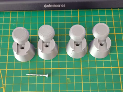 Stand feet, no visible screws