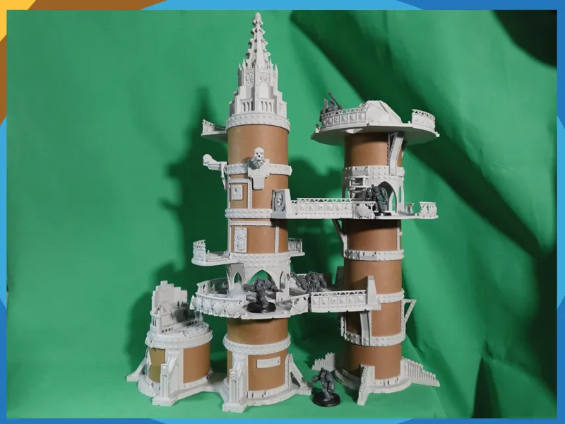 Tube Tower Set D, Grim Dark Modular Terrain