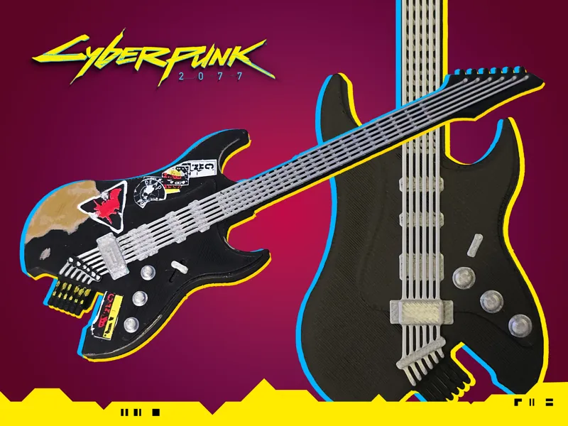 Cyberpunk 2077 Johnny Silverhand Guitar
