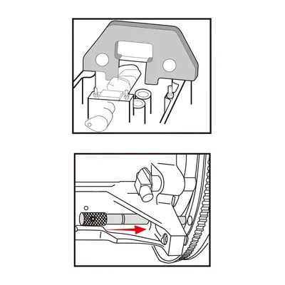 Camshaft locking tool BMW M43TU engine
