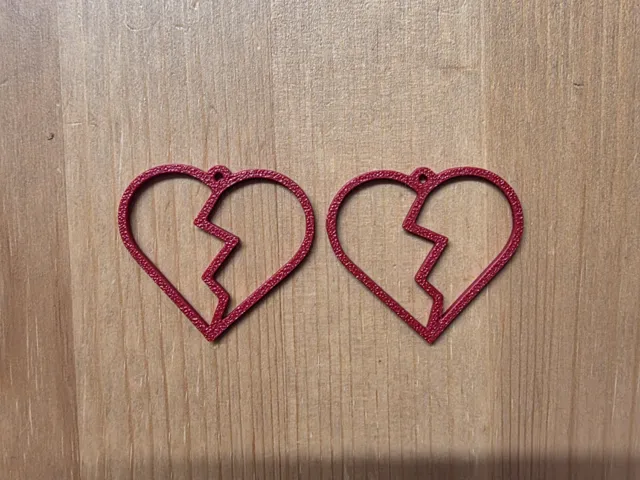 Broken Heart Earrings