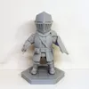 Faster,one material. 0.2mm layer, 2 walls, 15% infill