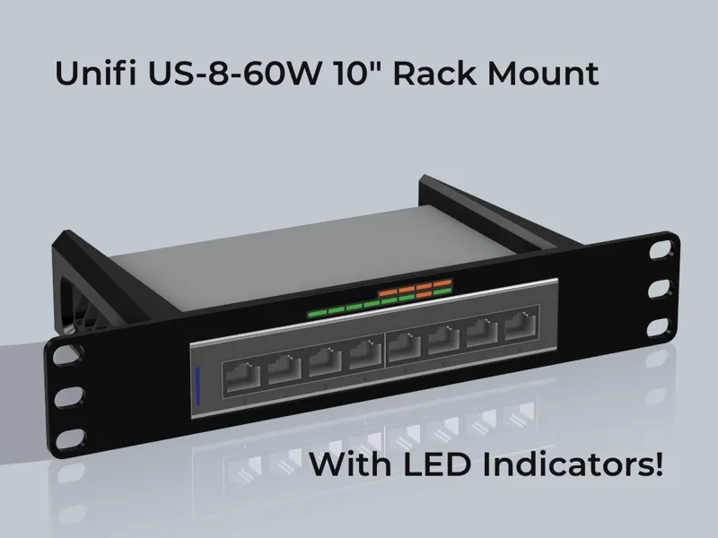 Unifi US-8-60W 10" rack mount with led indicators