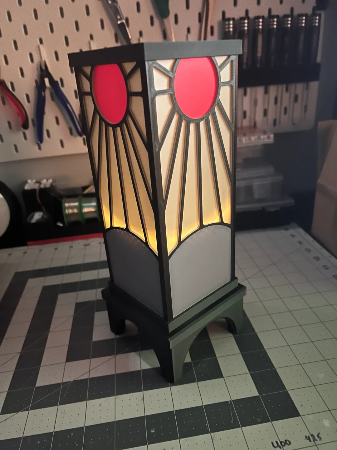Demon Slayer Lamp - Tanjiro Earrings view 3