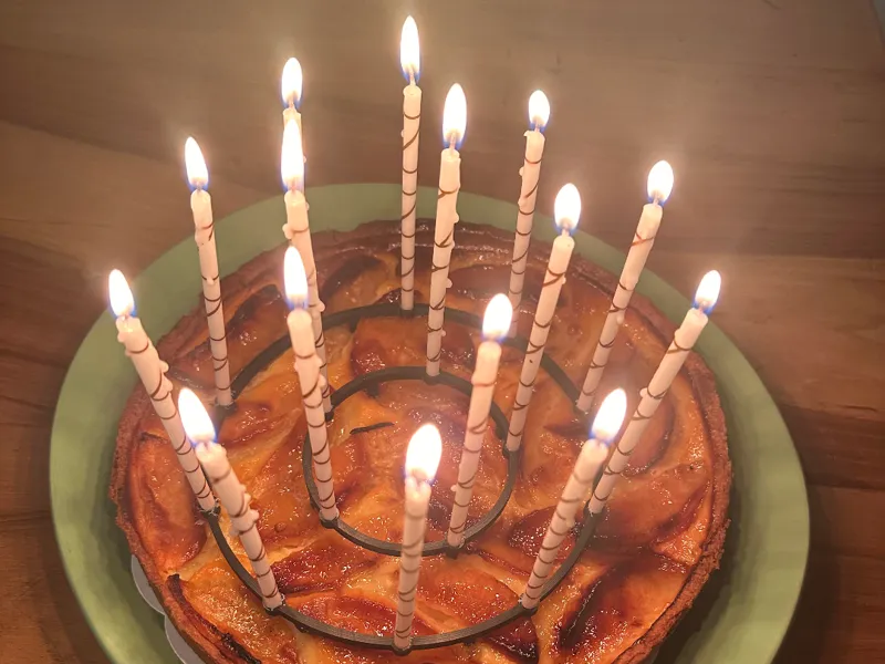 Birthday candle ring holder