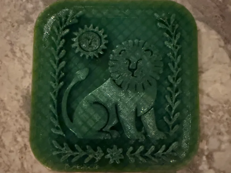 Lion and Sun Stamp