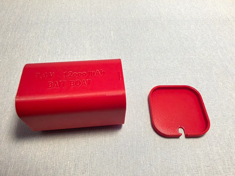 Box for Bait Boat Battery 7.4V 12.000mah