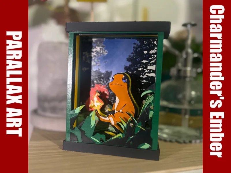 Parallax Art : Charmander's Ember