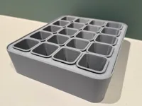 Plateau de semis avec 20 pots et couvercle — photo 4
