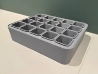 Plateau de semis avec 20 pots et couvercle — photo 8