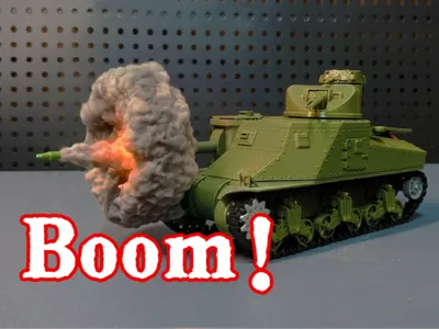 Tank Main Gun Muzzle Smoke -1/35 Tank Muzzle Firing Smoke Static Diorama Accessory
