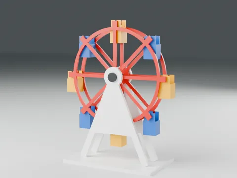 Modelo para impresión 3D: Sunset Wheel — Hand-Crank Ferris Wheel — referencia de MakerWorld