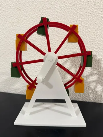 Modelo para impresión 3D: Sunset Wheel — Hand-Crank Ferris Wheel — vista de referencia 5