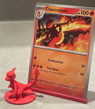 Trading Card Stand v04 - Charmeleon