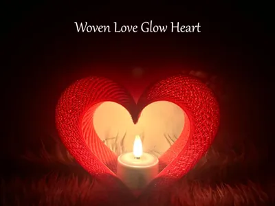 Woven Love Glow Heart