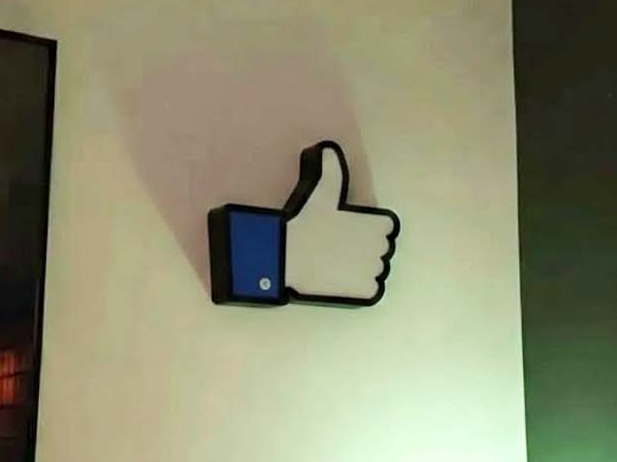 Facebook Like Button LED Light