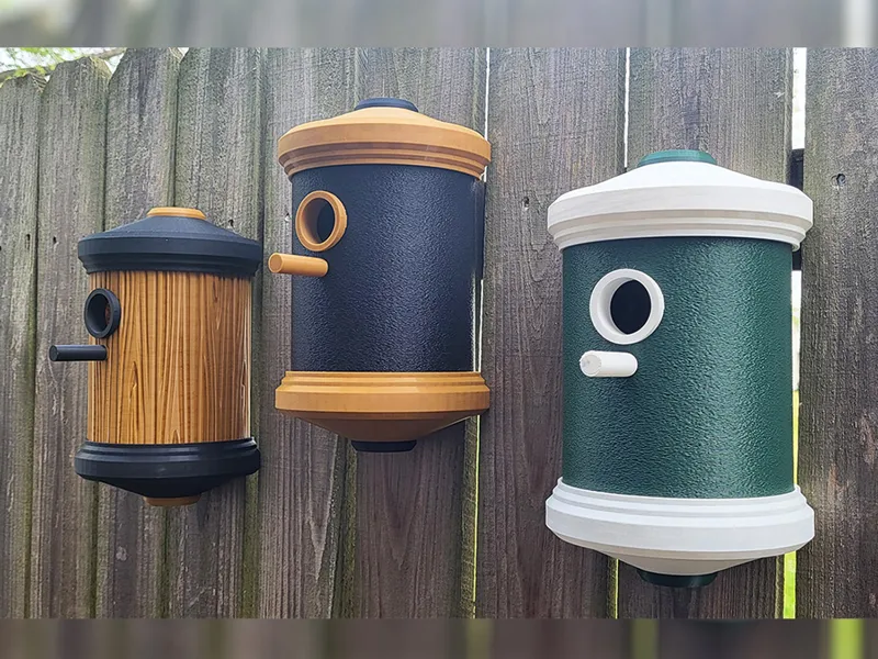 Elegant Half-Round Birdhouse.