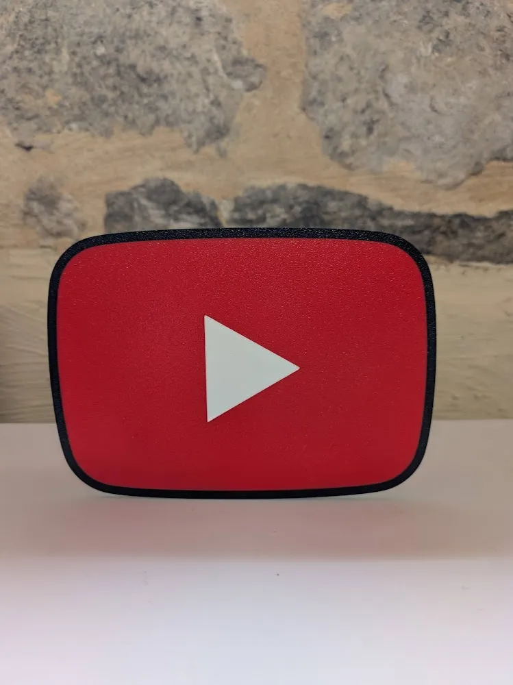 YOUTUBE – Lightbox Play Button - Free 3D Print Model - MakerWorld