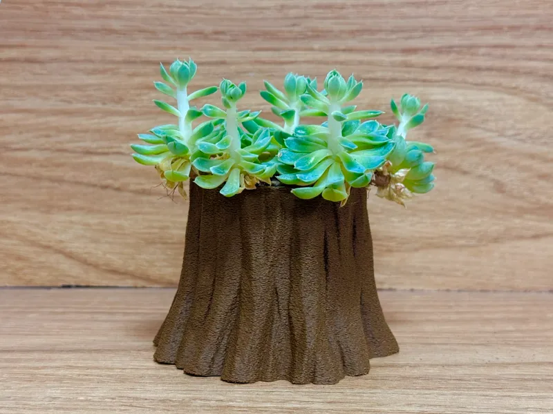 Realistic Tree Trunk Planter