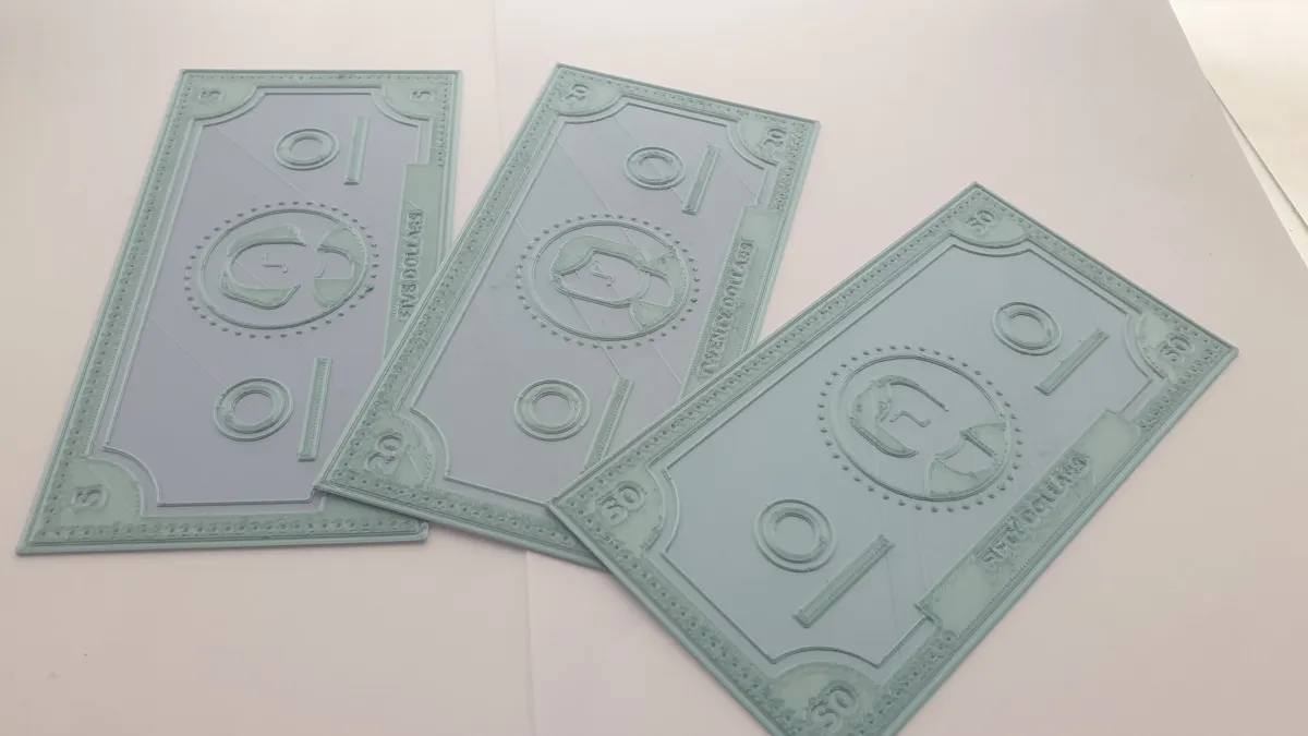 Faux billets de jeu, faciles à imprimer