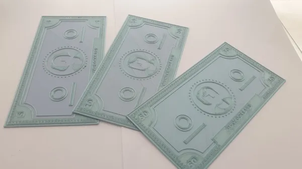 Faux billets de jeu, faciles à imprimer