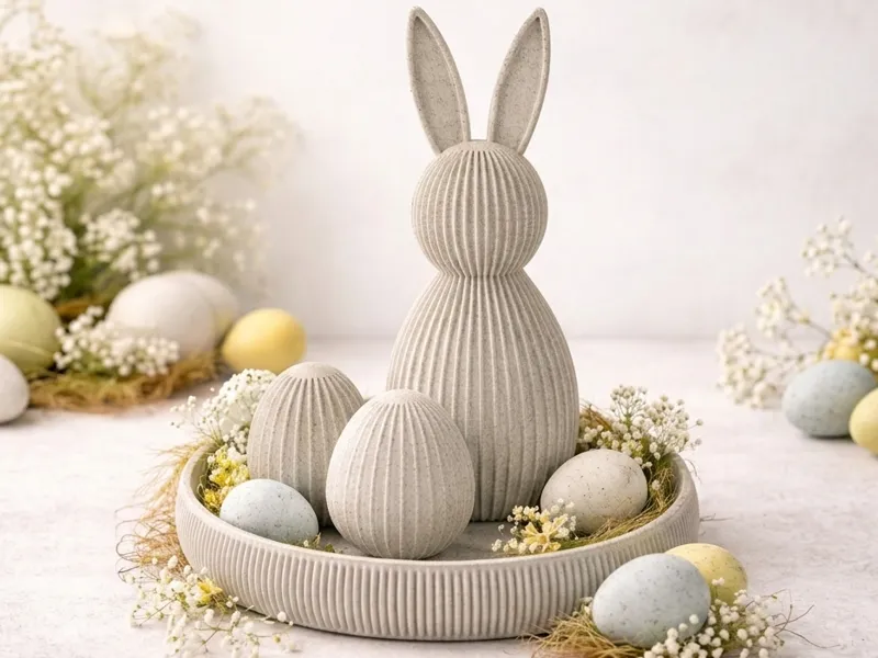 Easter Bunny & Eggs | Easy Print No Supports