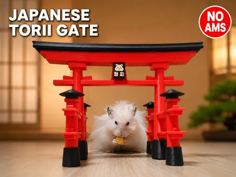 Accesorio para impresora 3D: Japanese Torii Gate - No AMS (Optional) — referencia de MakerWorld