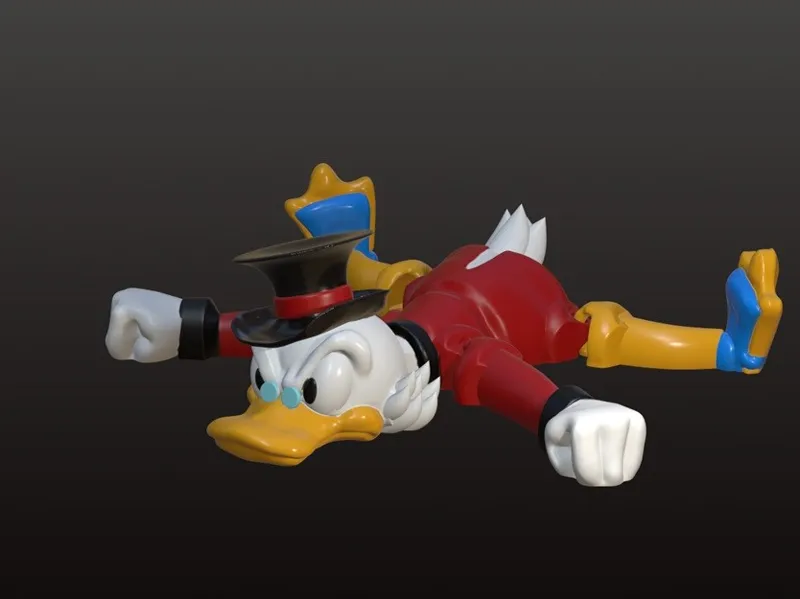 Articulated Scrooge McDuck - Paperon De Paperoni