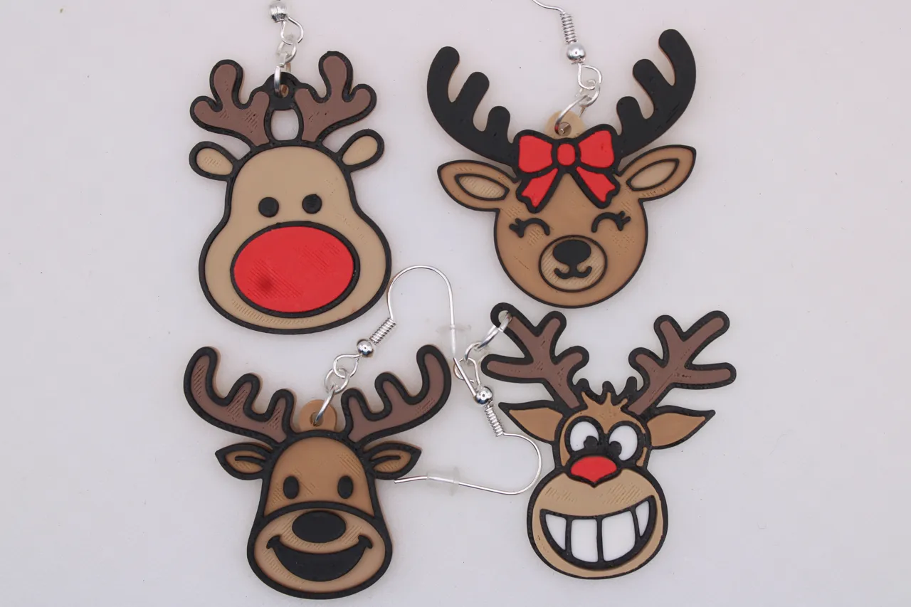 Reindeer Earrings view 2