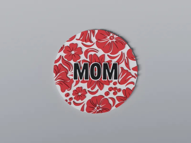 Floral Mom Magnet