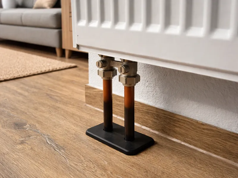 Heating Radiator Pipe Floor Cover Clip It Together