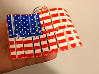America flag flexi toy