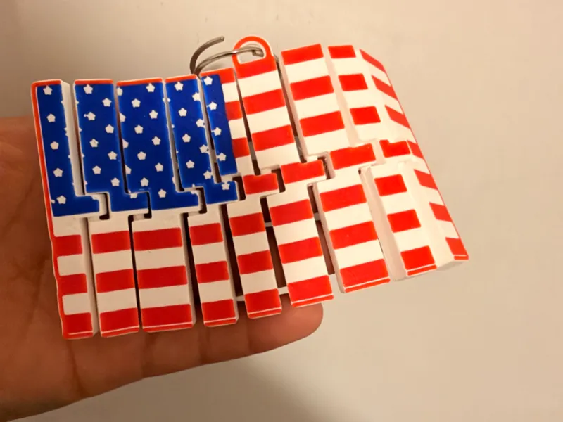 America flag flexi toy