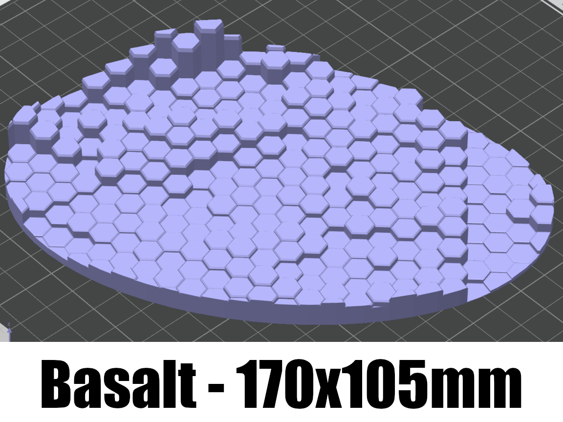 Miniatura 7 do modelo 3D Base Topper oval -  Basalt 