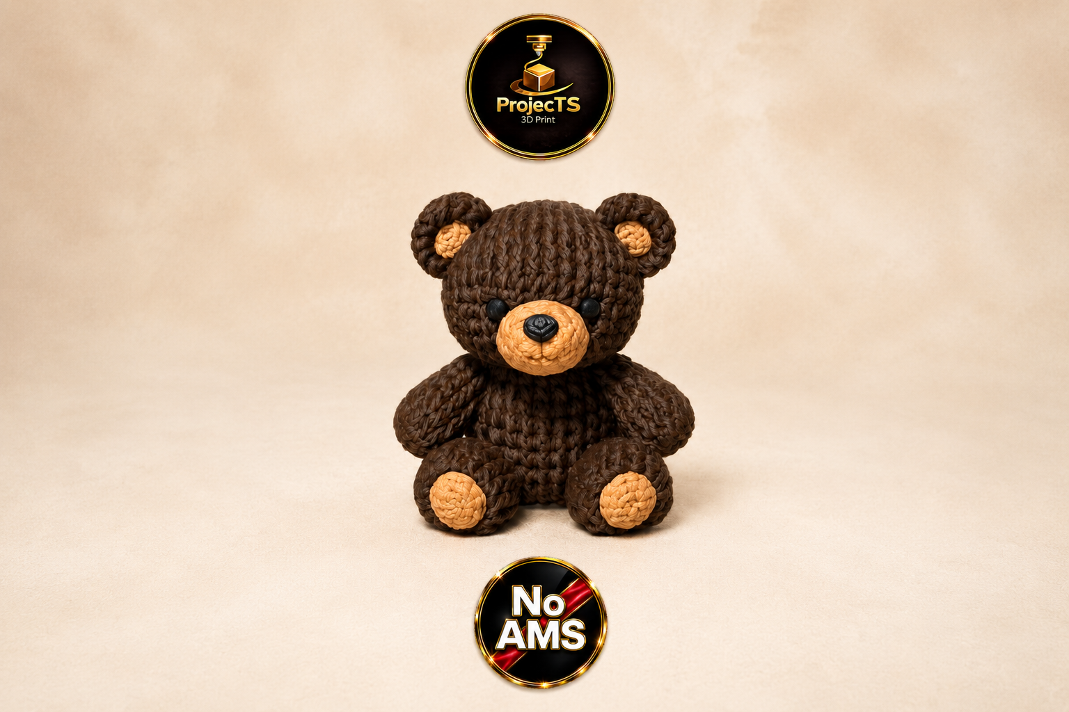 Miniatura 3 do modelo 3D Gestrickter Teddy Bär
