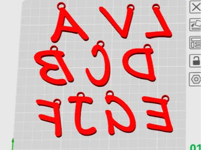 Letter Keychain