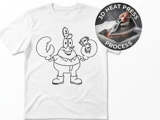 T-shirt print Spongebob ( Mr. Crabs )