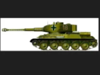 T-34-88 German captured Soviet tank 1:72