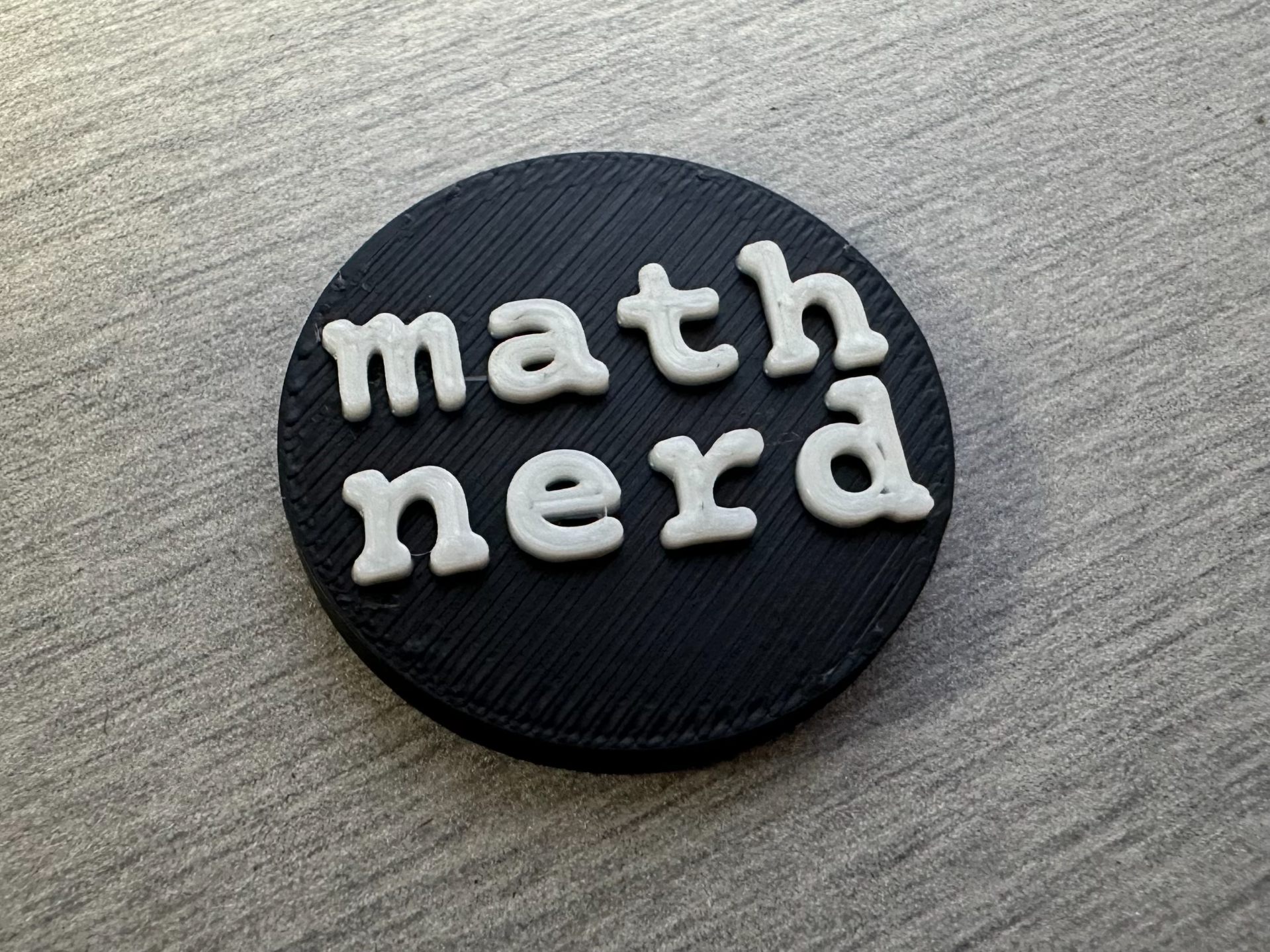 math nerd - Simple Button, 1" Diameter
