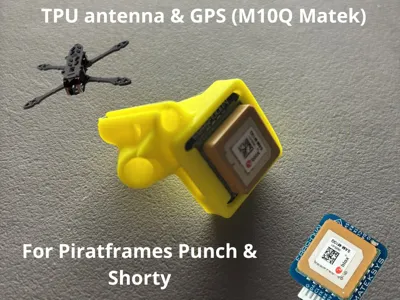 TPU Antenna & GPS M10Q Mateksys for Piratframes