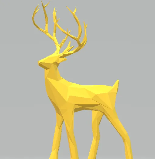 Christmas reindeer (Low Poly)