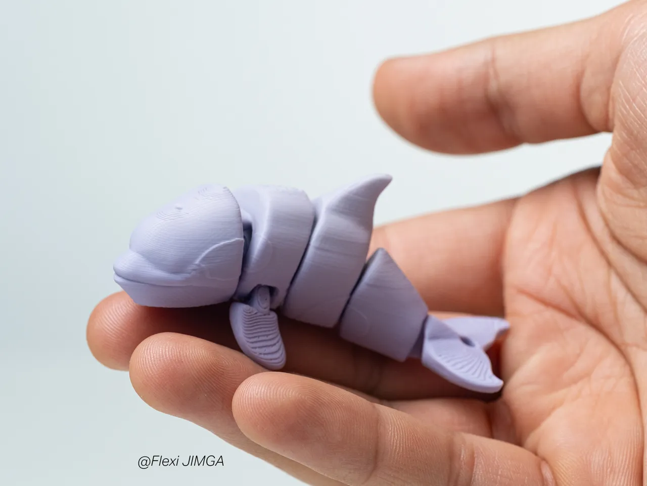 Tiny Flexi Orca Animal - Articulated & Keychain view 3