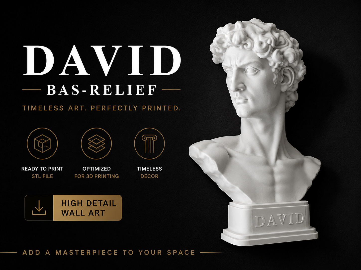 David - Relief Sculpture