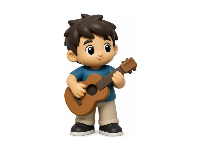 Guitar Player Buddy Mini Figure