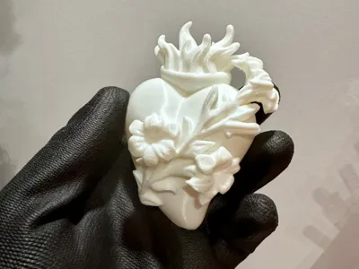 Sacred Heart of Joseph - Flat Back and 3D