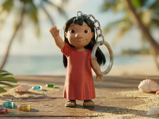 Cute Lilo Keychain - Lilo & Stitch Figure 